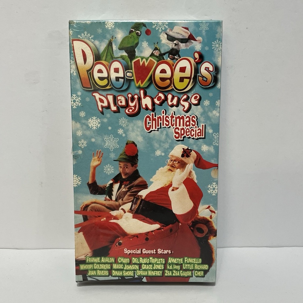 Pee-Wees Playhouse Christmas Special 1988 VHS Cher Joan Rivers Factory Sealed